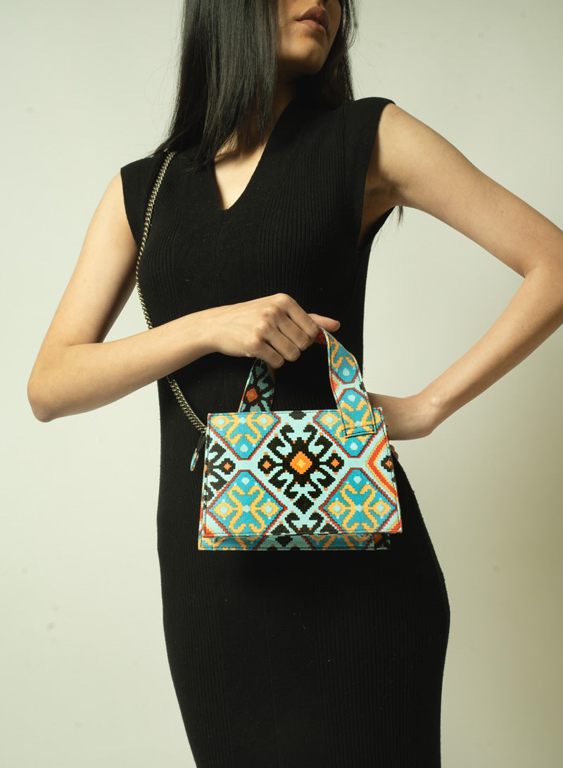 Moroccan Mosaic Box Sling Bag