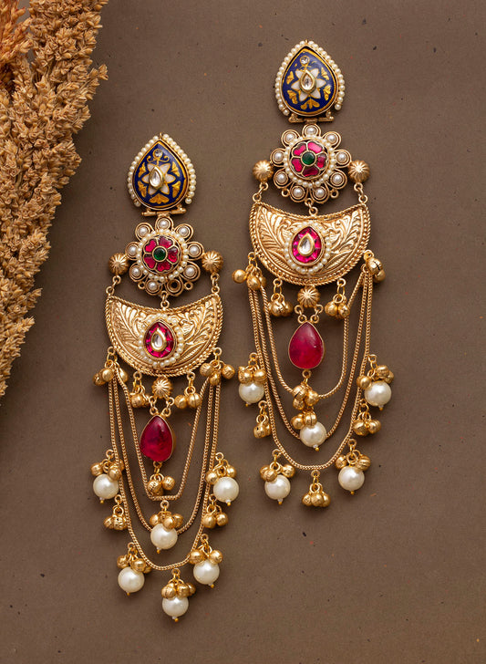 Nageena Long Earring