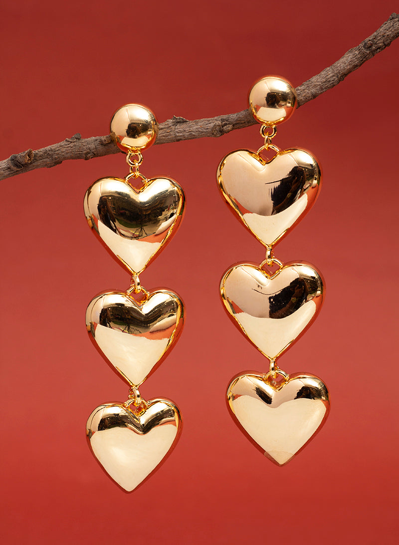 Blush Heart Earrings