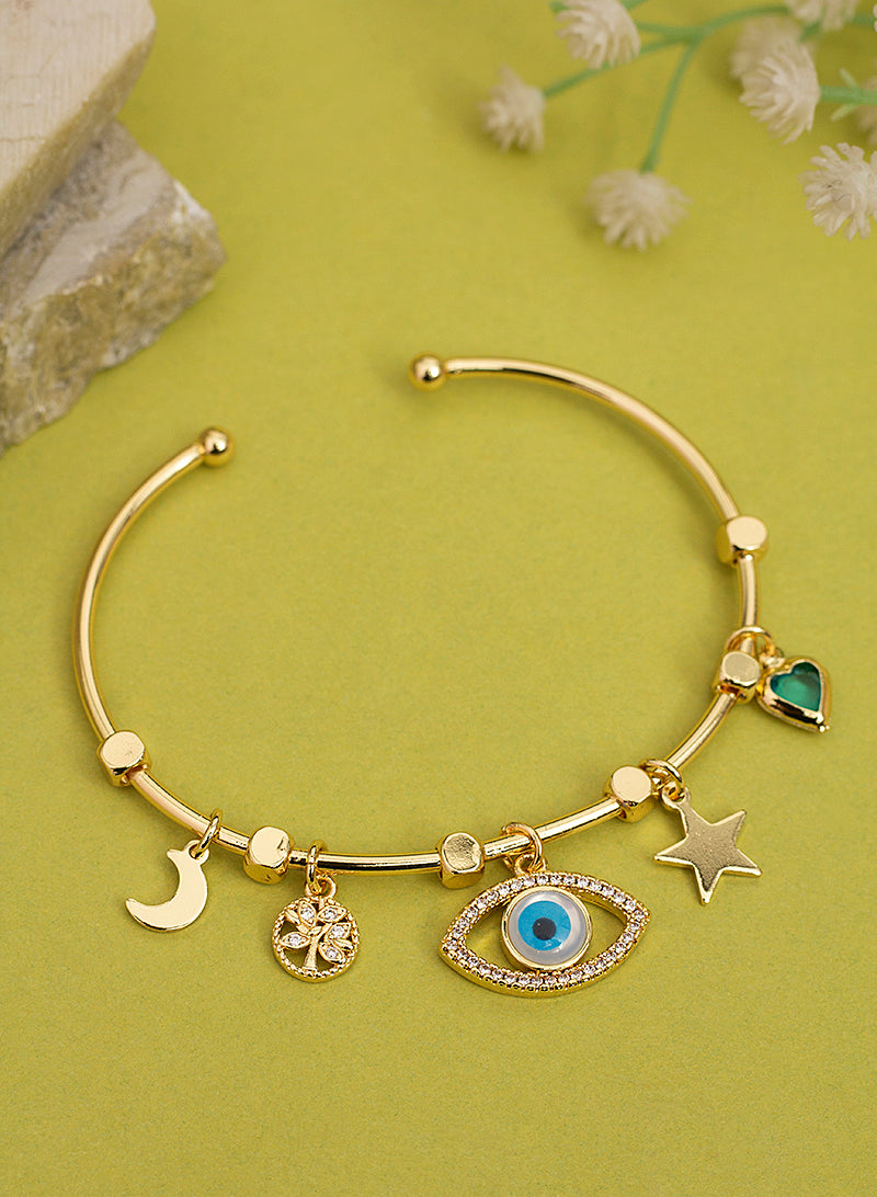 Scarlet evil eye bracelet