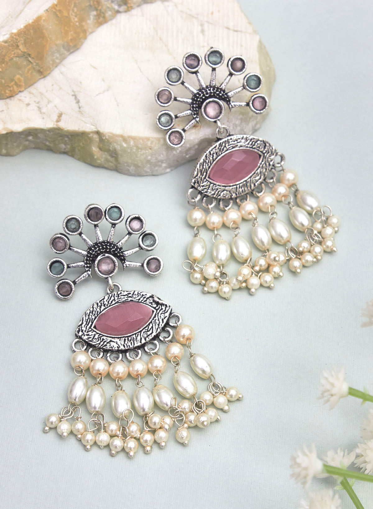 Willona stone earring