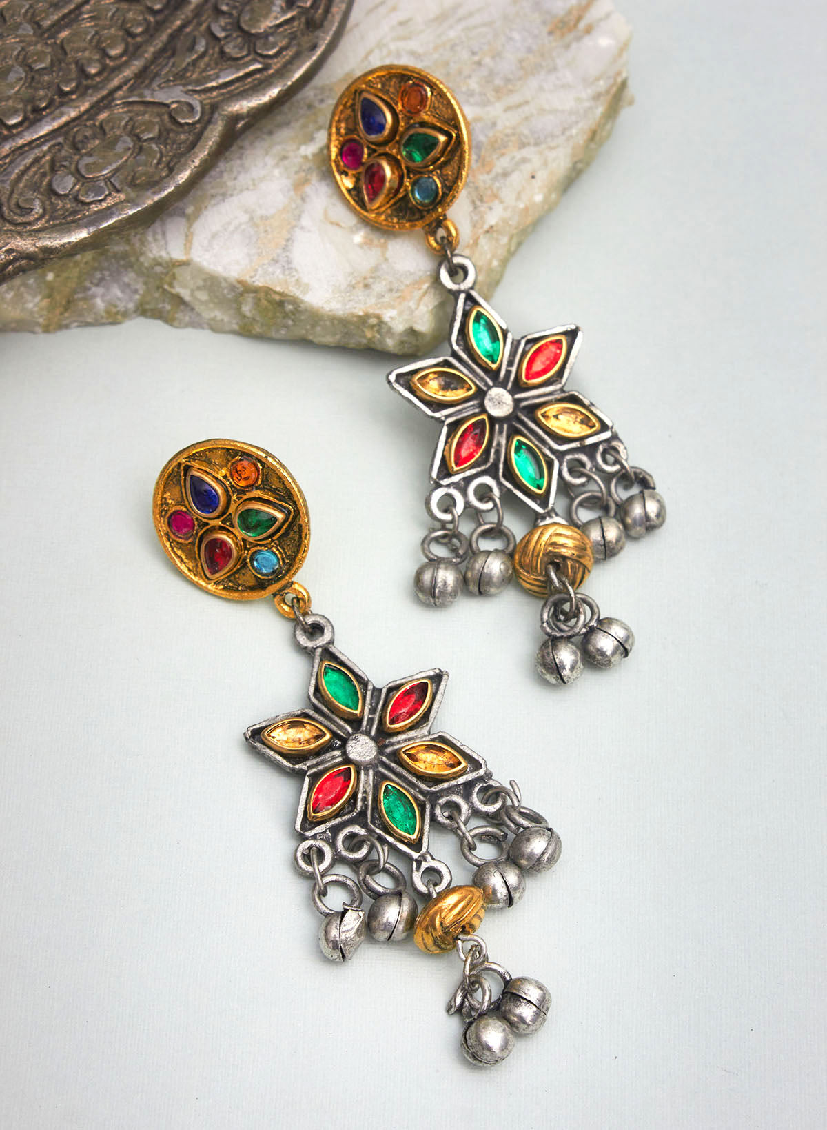 Kalki stone earring