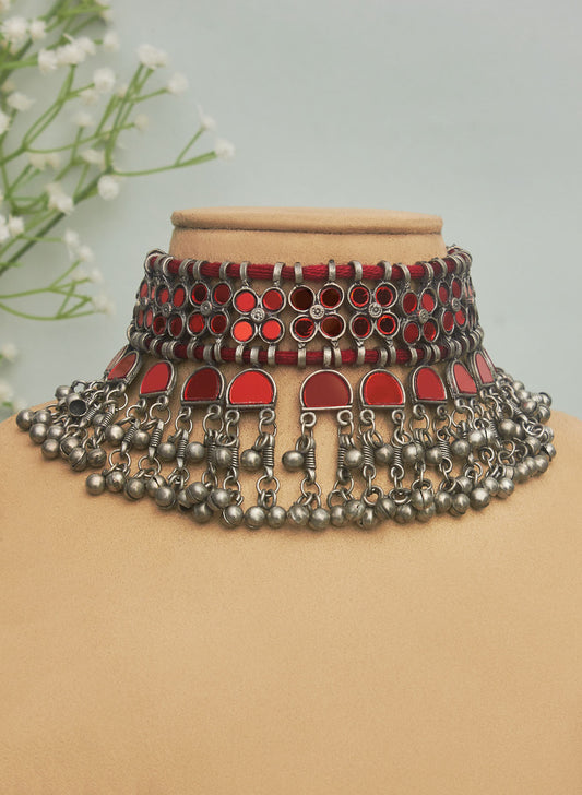 Saloni mirror choker