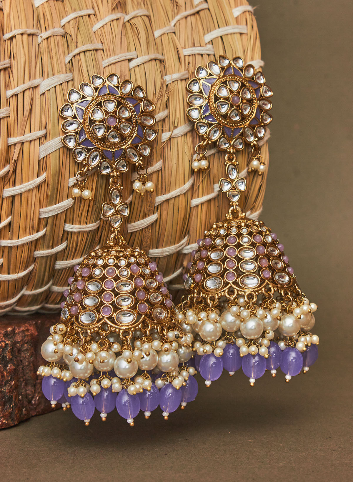 Swaleha stone jhumka