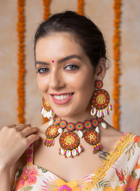 Tangerine handmade set