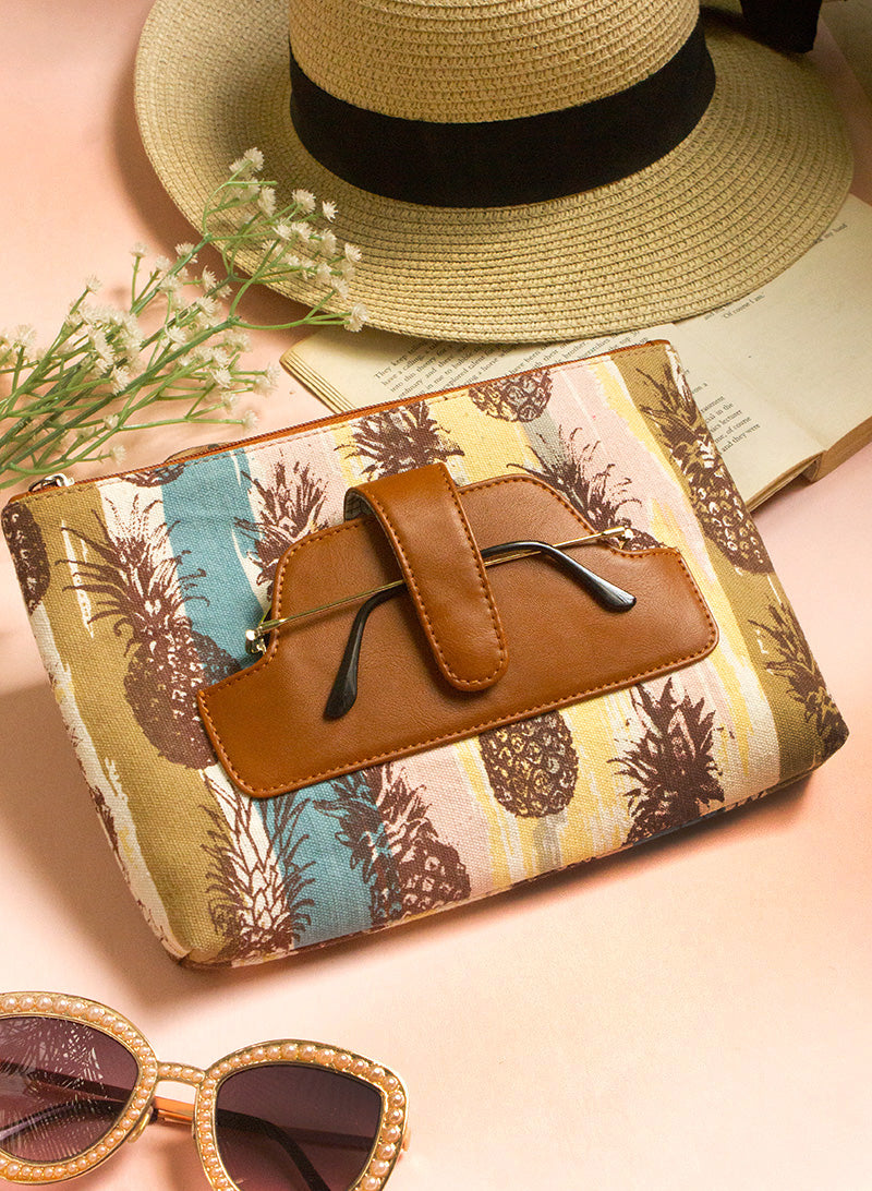 Pastel Pineaaple Multiutility Clutch