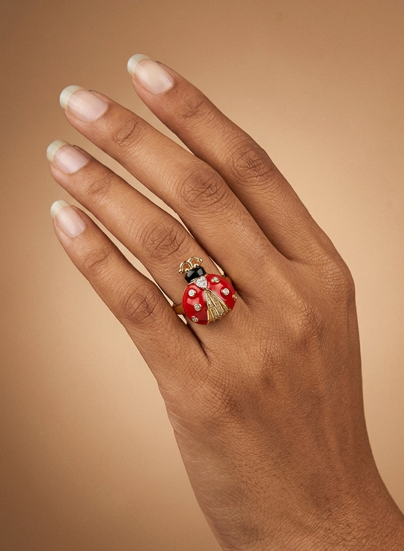 Hanna Ladybug Ring