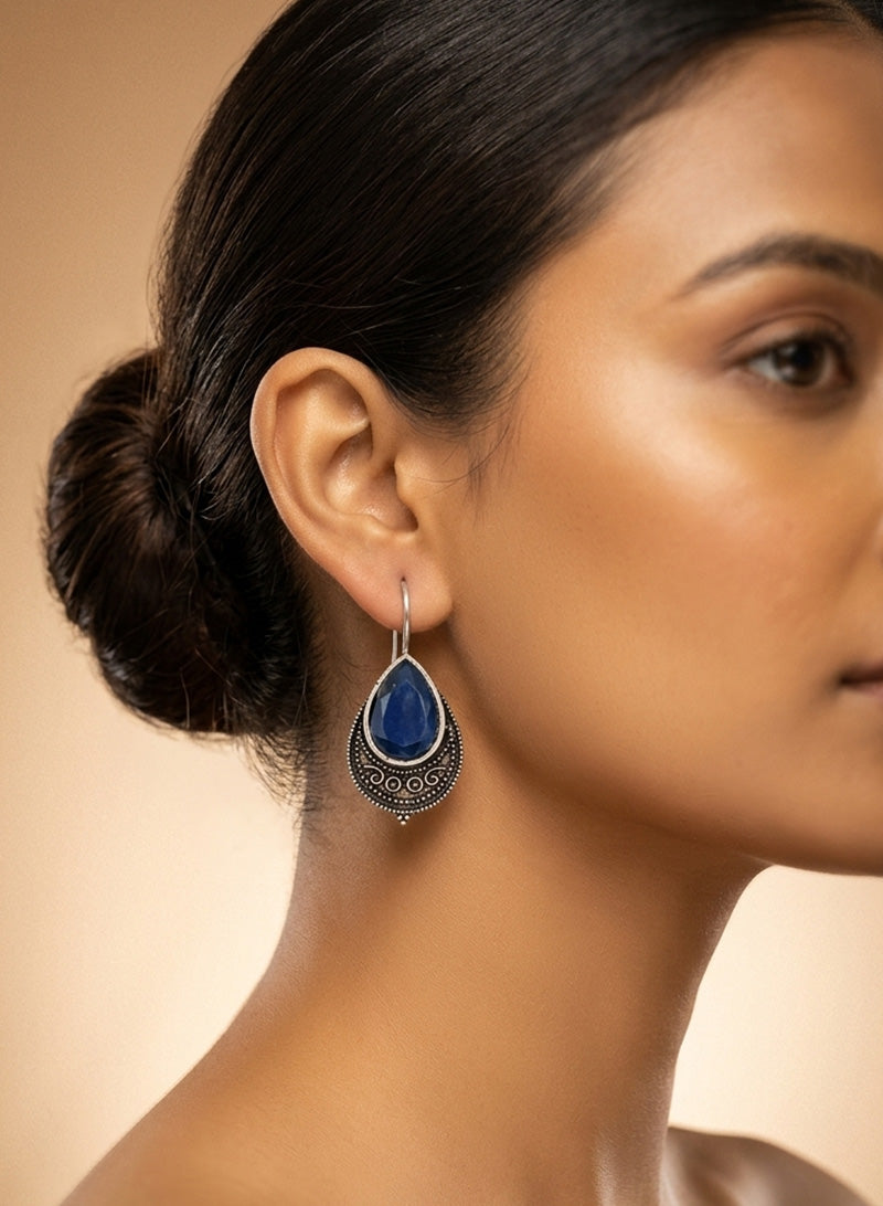 Drop shape stone Earring