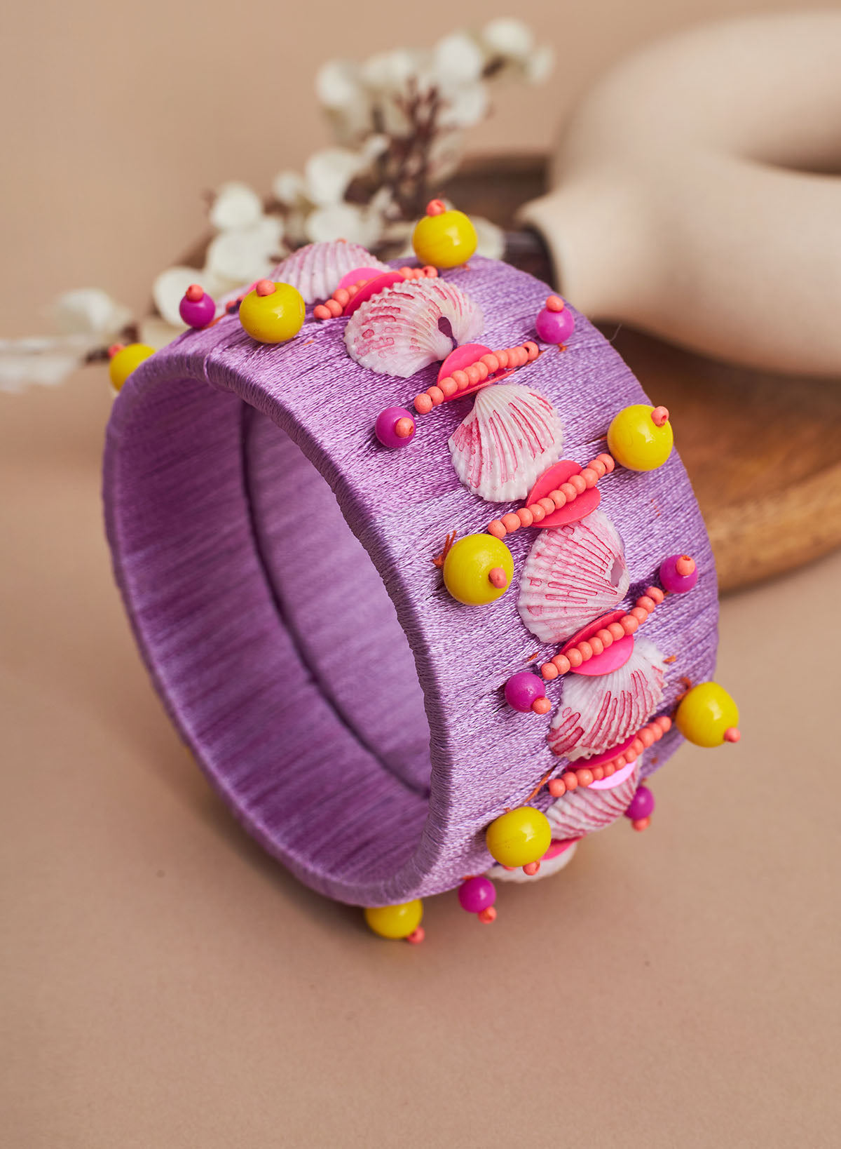 Shalayah shell bangle – Phuljhadi