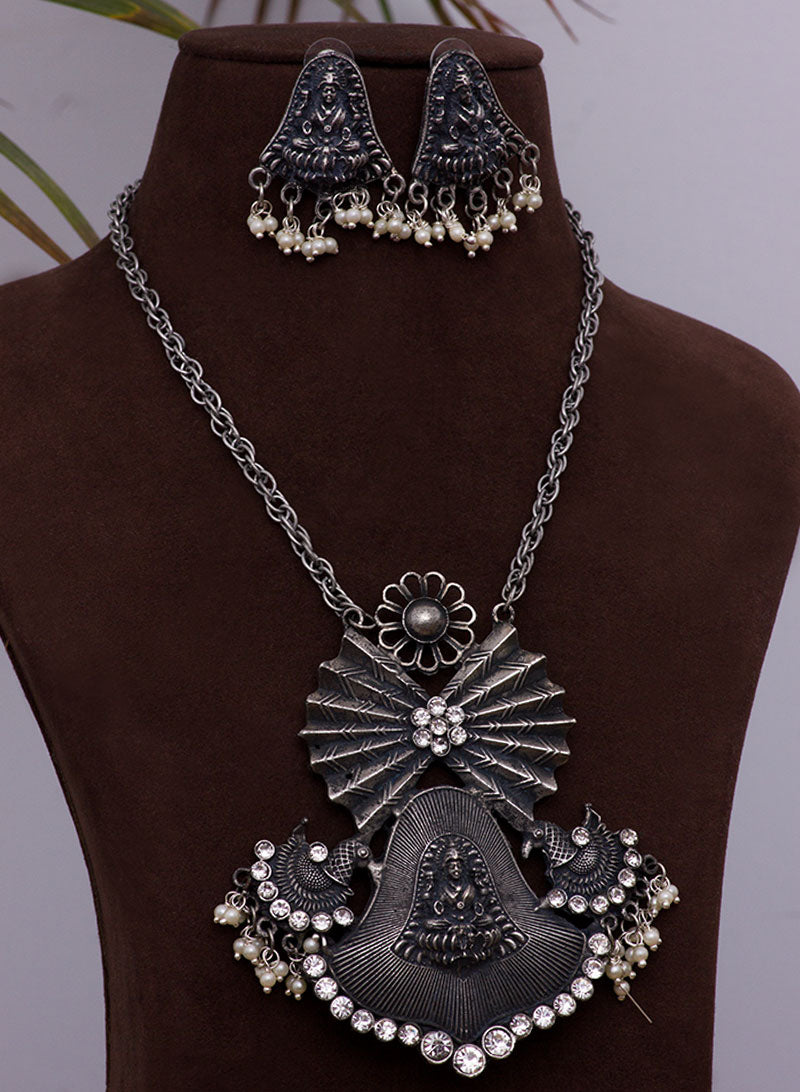 mohini oxidised necklace set