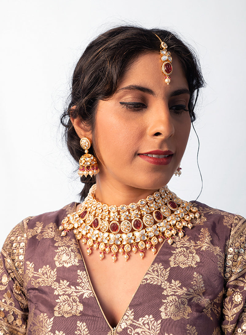 Vedika kundan Bridal set