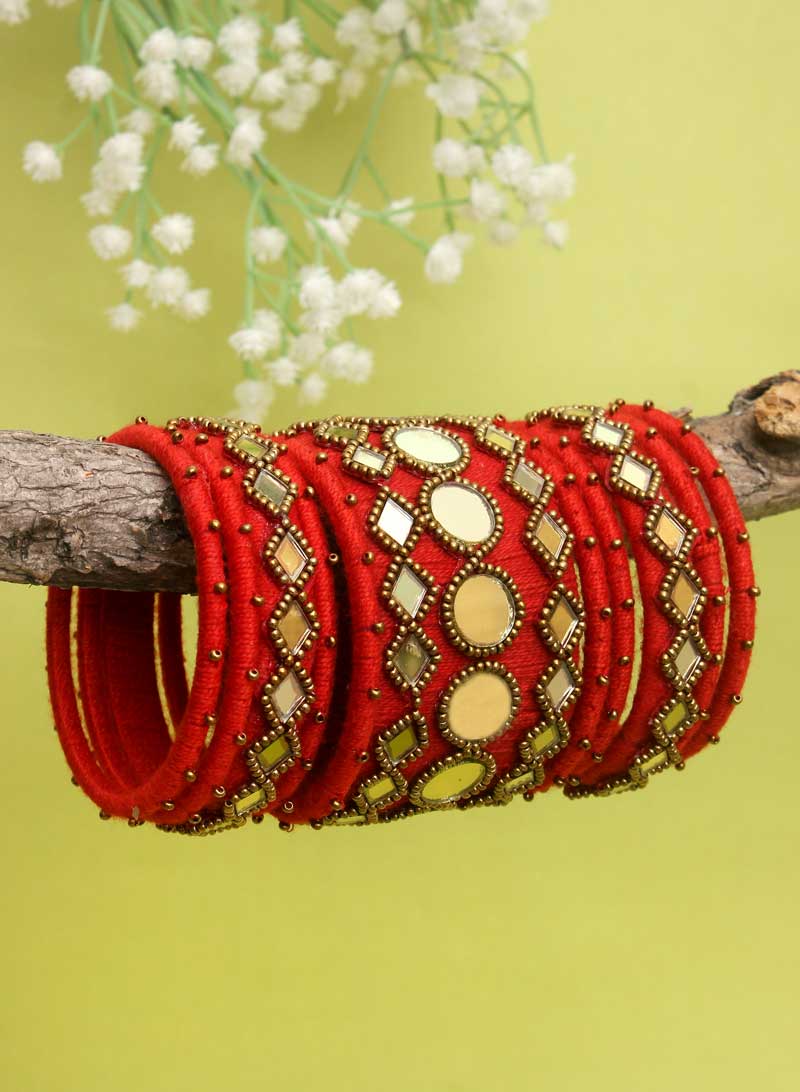 Radhi Mirror Bangle Set