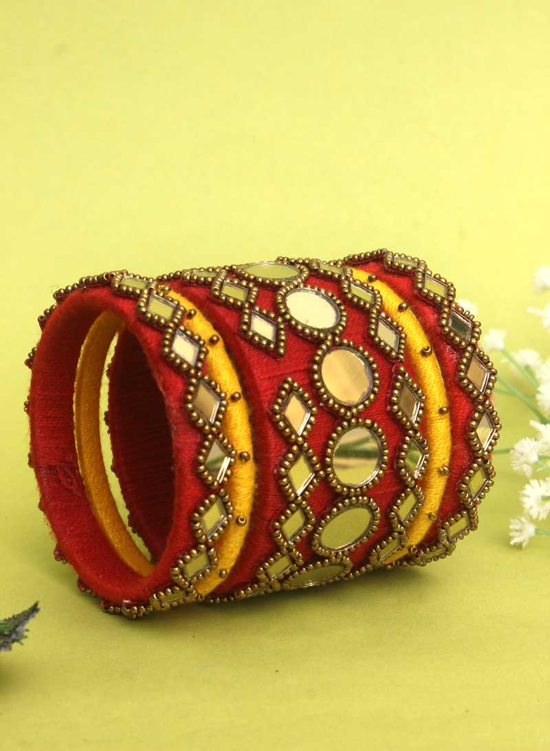 Sayli Mirror Bangle Set