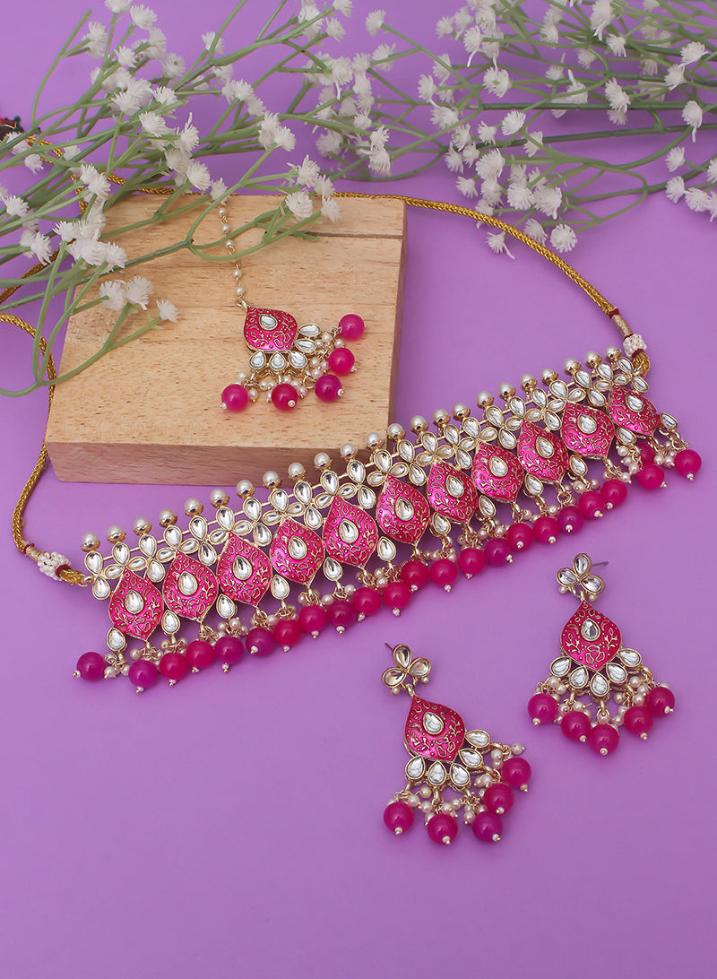 Samriddhi meena choker set with maangtika