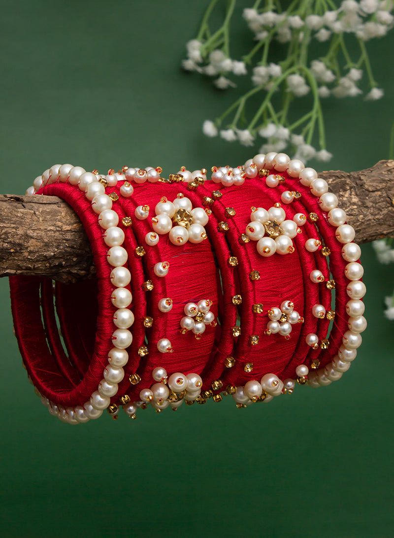 Resham thread deals bangles design