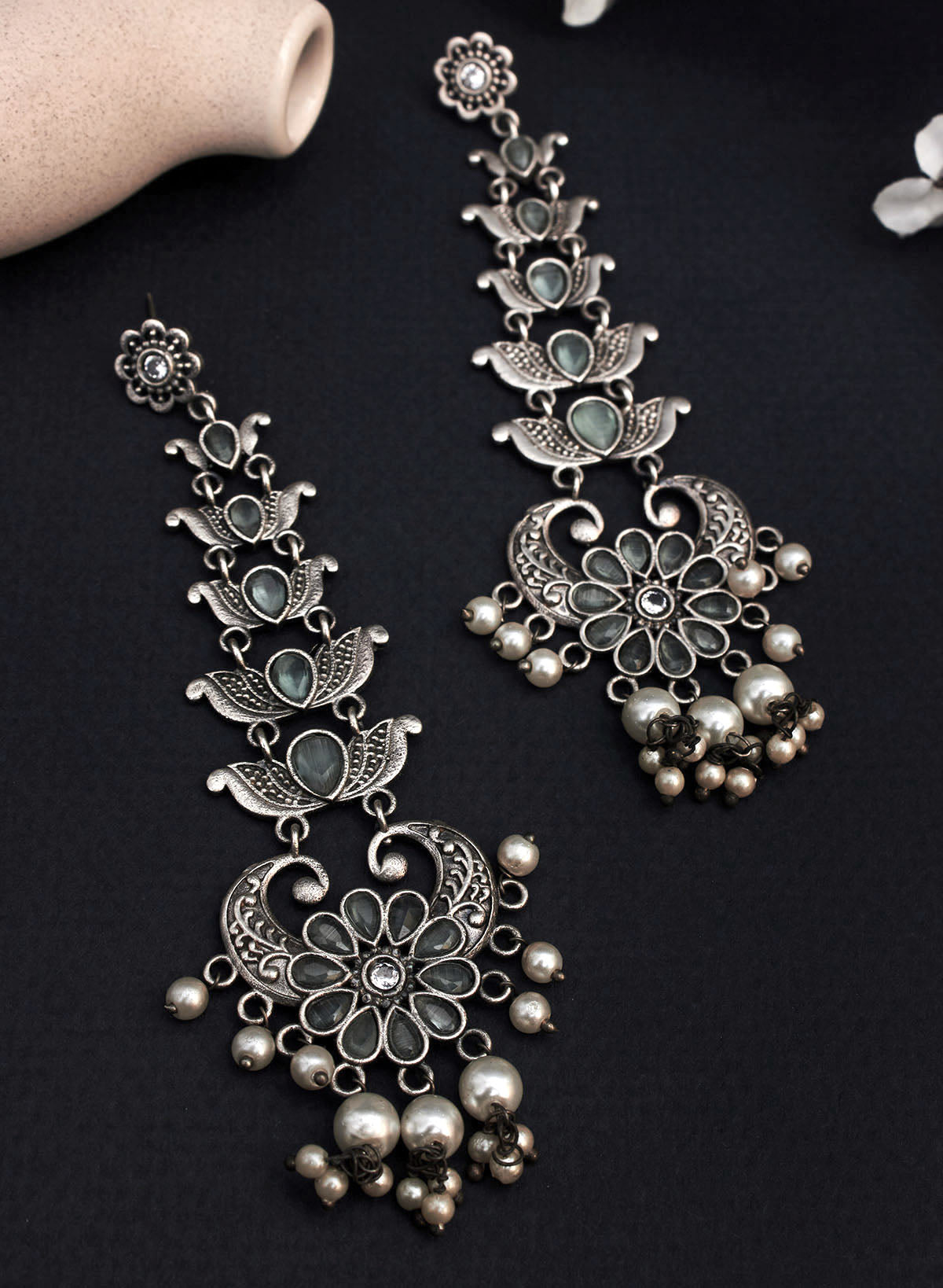 Kajal stone earring