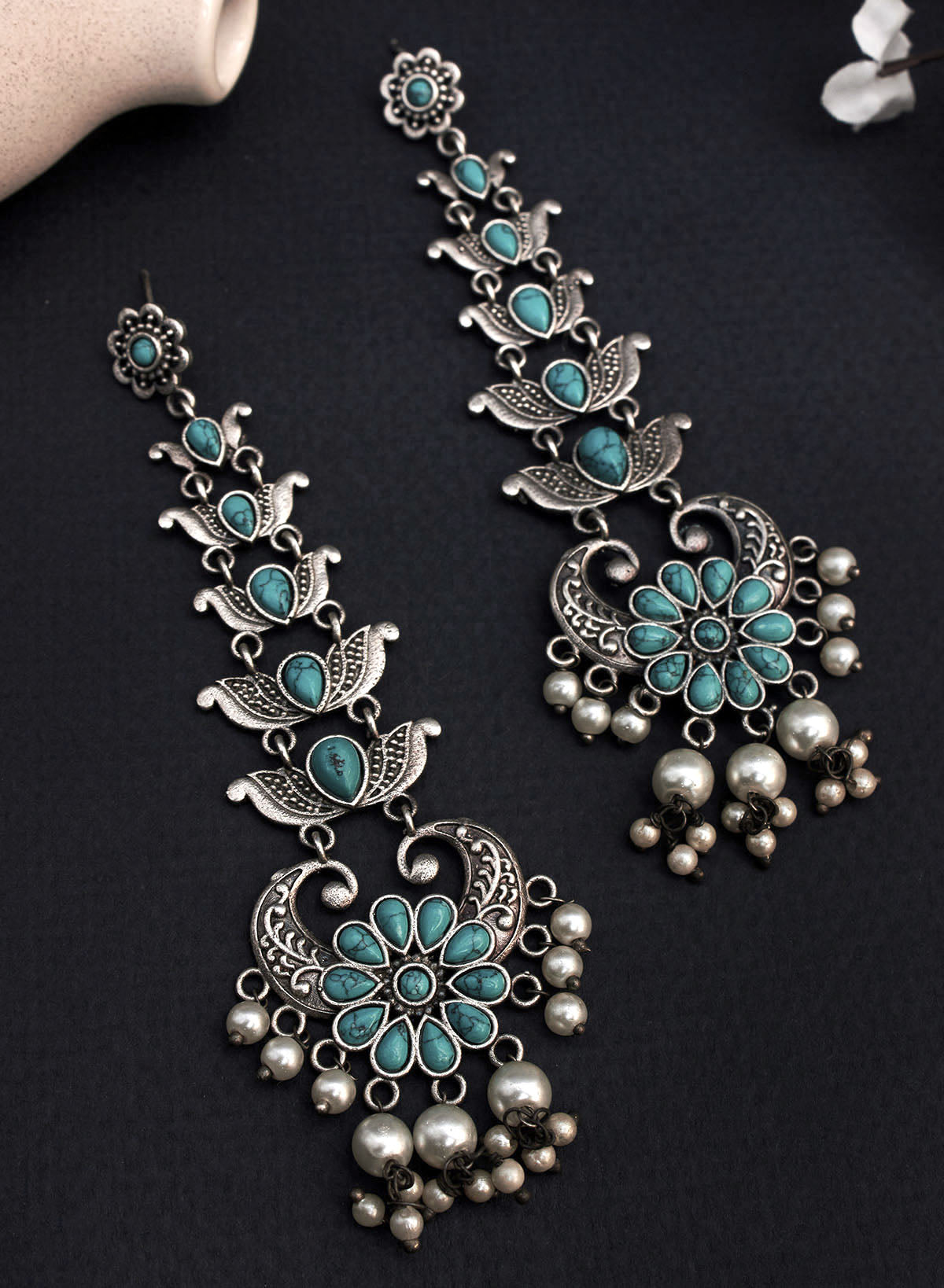 Kajal stone earring