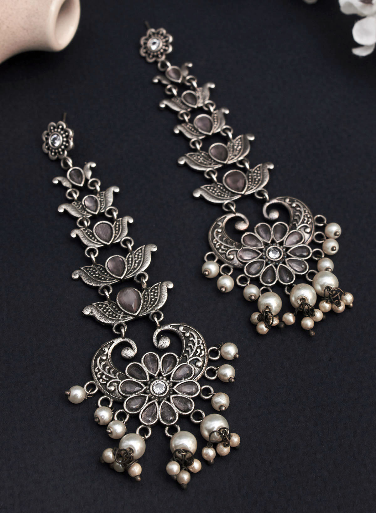 Kajal stone earring