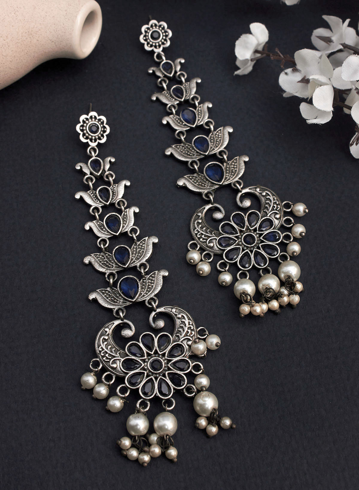 Kajal stone earring