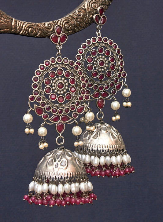 Pranali stone jhumka