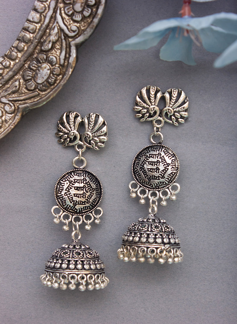 Latest on sale oxidized earrings