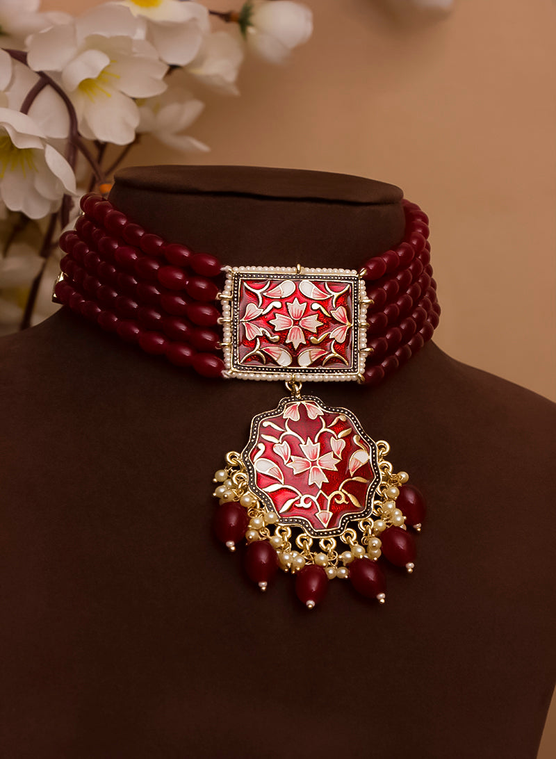 Madona Meena Bead Choker