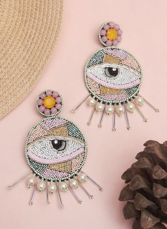 Agnes evil eye earring
