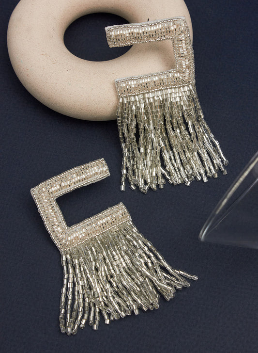 Aurora silver earring