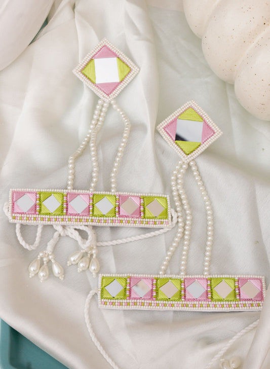 juniper pink green haathphool