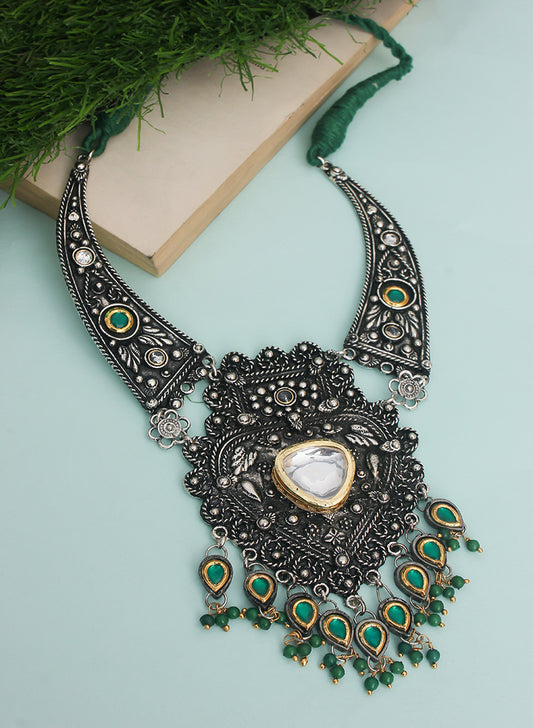 Prerna Oxidised Necklace