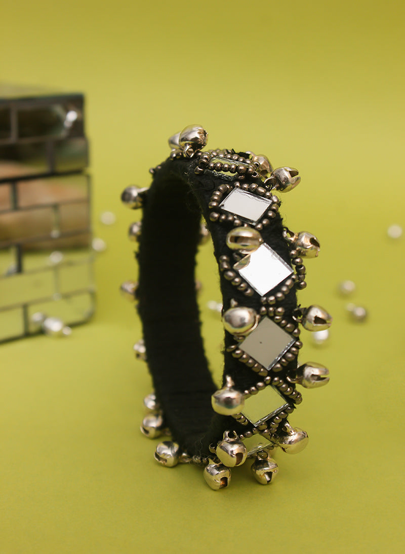 Black Mirror Bangle Set of 2