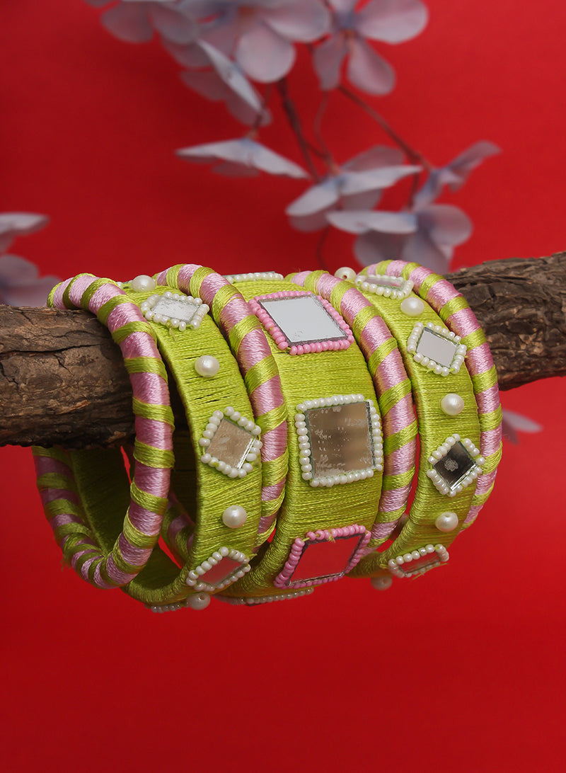 Ishana Mirror Bangle Set