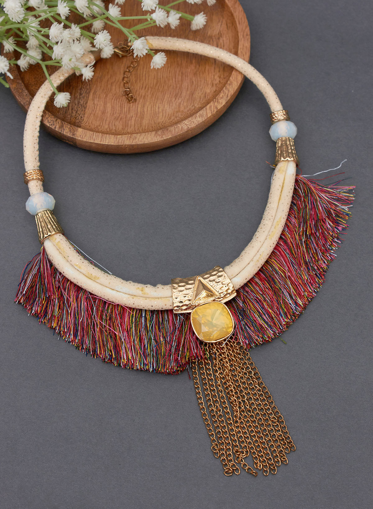 Shivanshi tassel choker