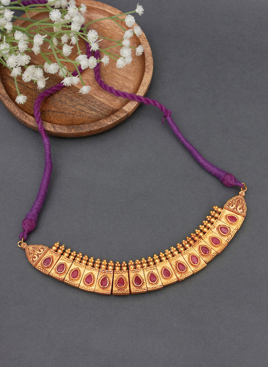 Hemanya golden Necklace