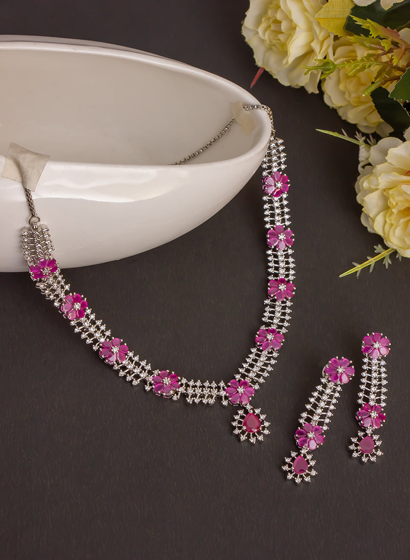 emery rhodium necklace