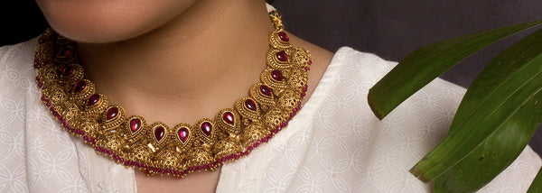 THE TRADITIONAL STYLE CONNECTION WITH TEMPLE JEWELLERY