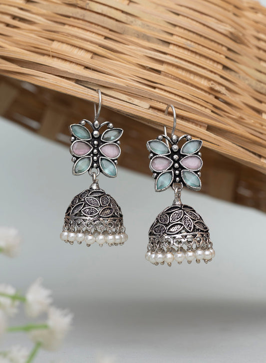 Titli Oxidised Jhumka Earring