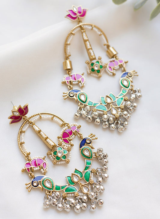 Aayra peacock earring