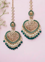 Naina Kundan Earrings with Sahara