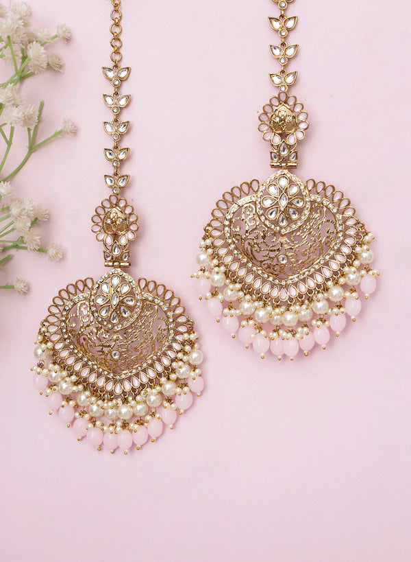 Naina Kundan Earrings with Sahara