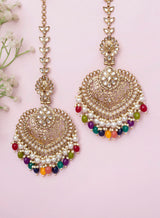 Naina Kundan Earrings with Sahara