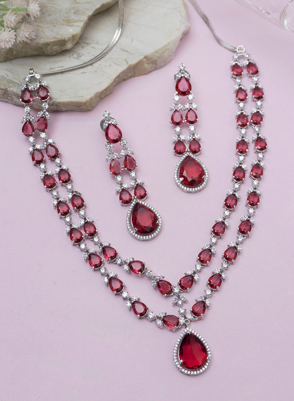 Adeline double layer necklace set