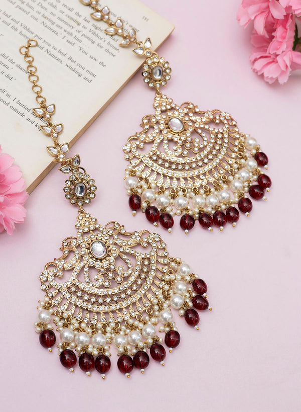 Adhvidha Kundan Earrings