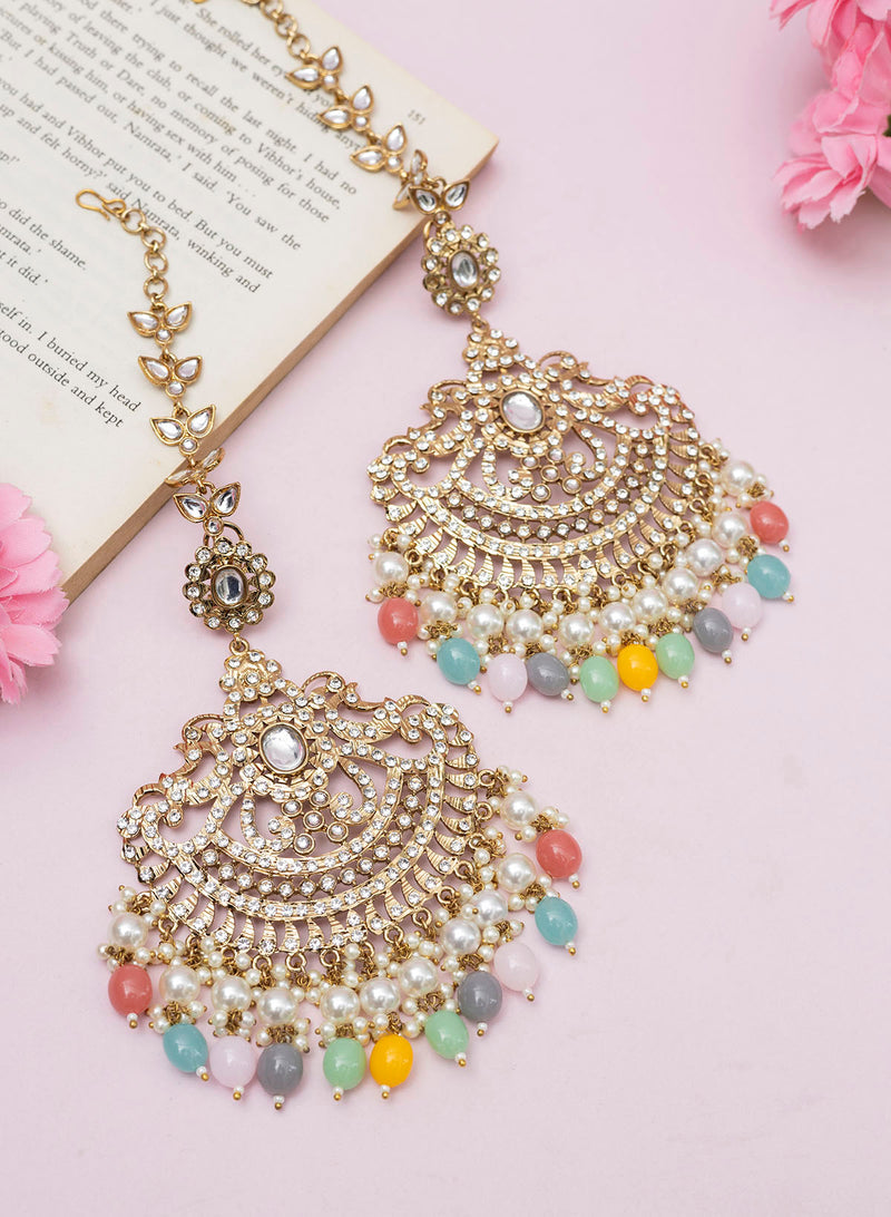 Adhvidha Kundan Earrings