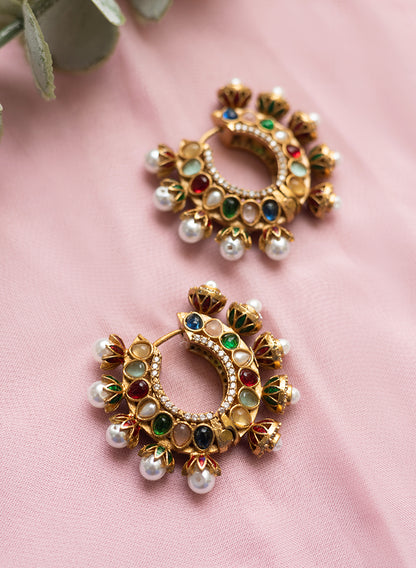 Aashritha kundan hoops