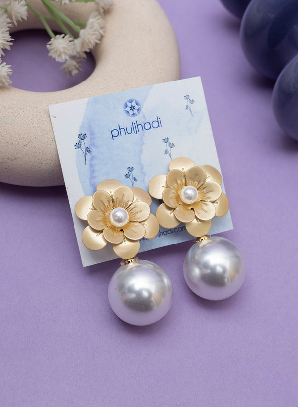 Shrika Pearl drop earrings