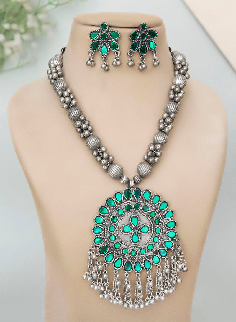 Jyanika Oxidised Necklace set