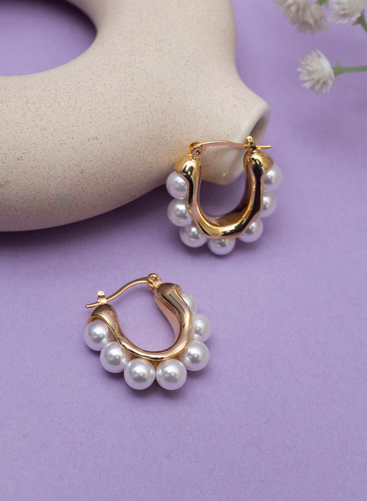 Nuha hoop earrings