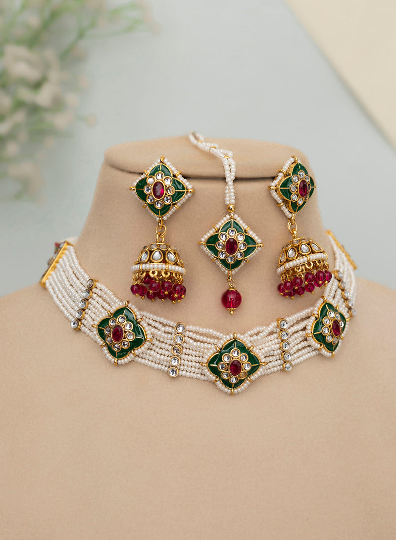 Ashtiki Meena Choker set