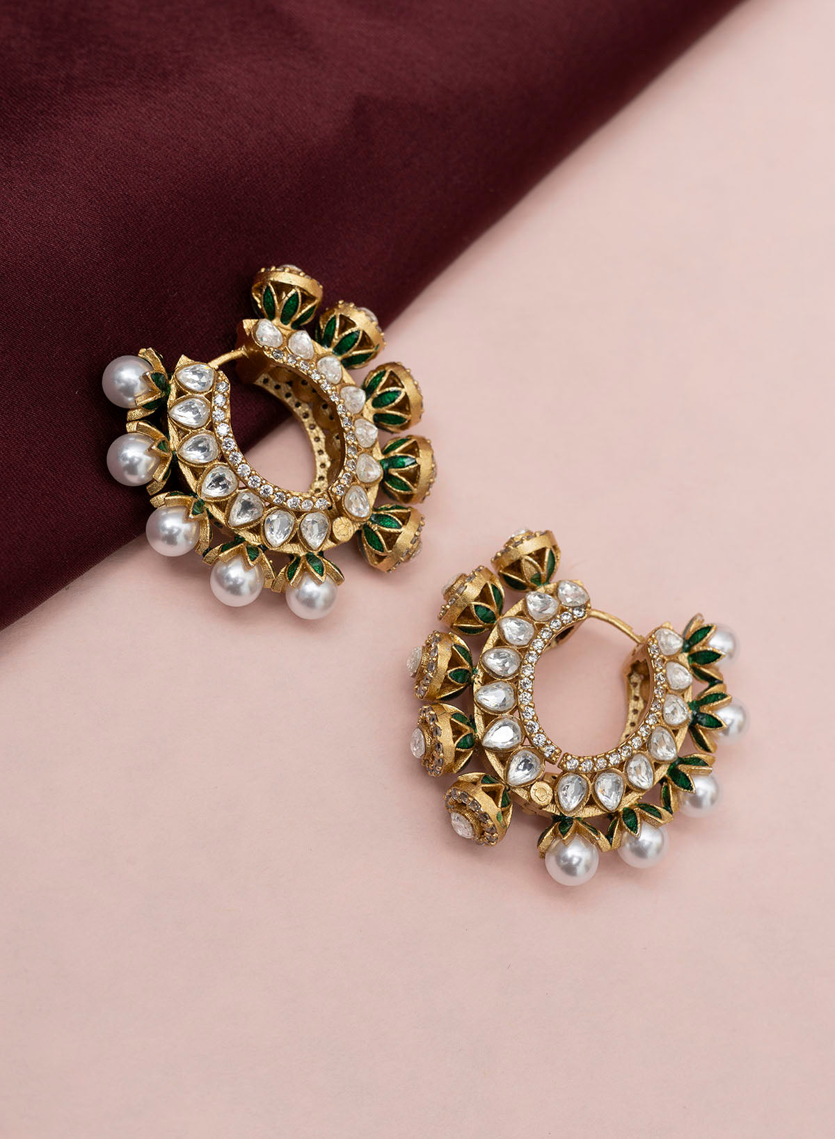 Nayantara kundan hoop – Phuljhadi - Main Image